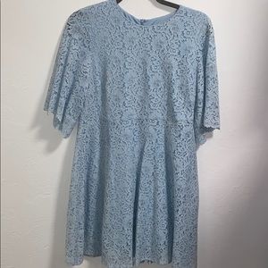 Zara Light Blue Lace Dress